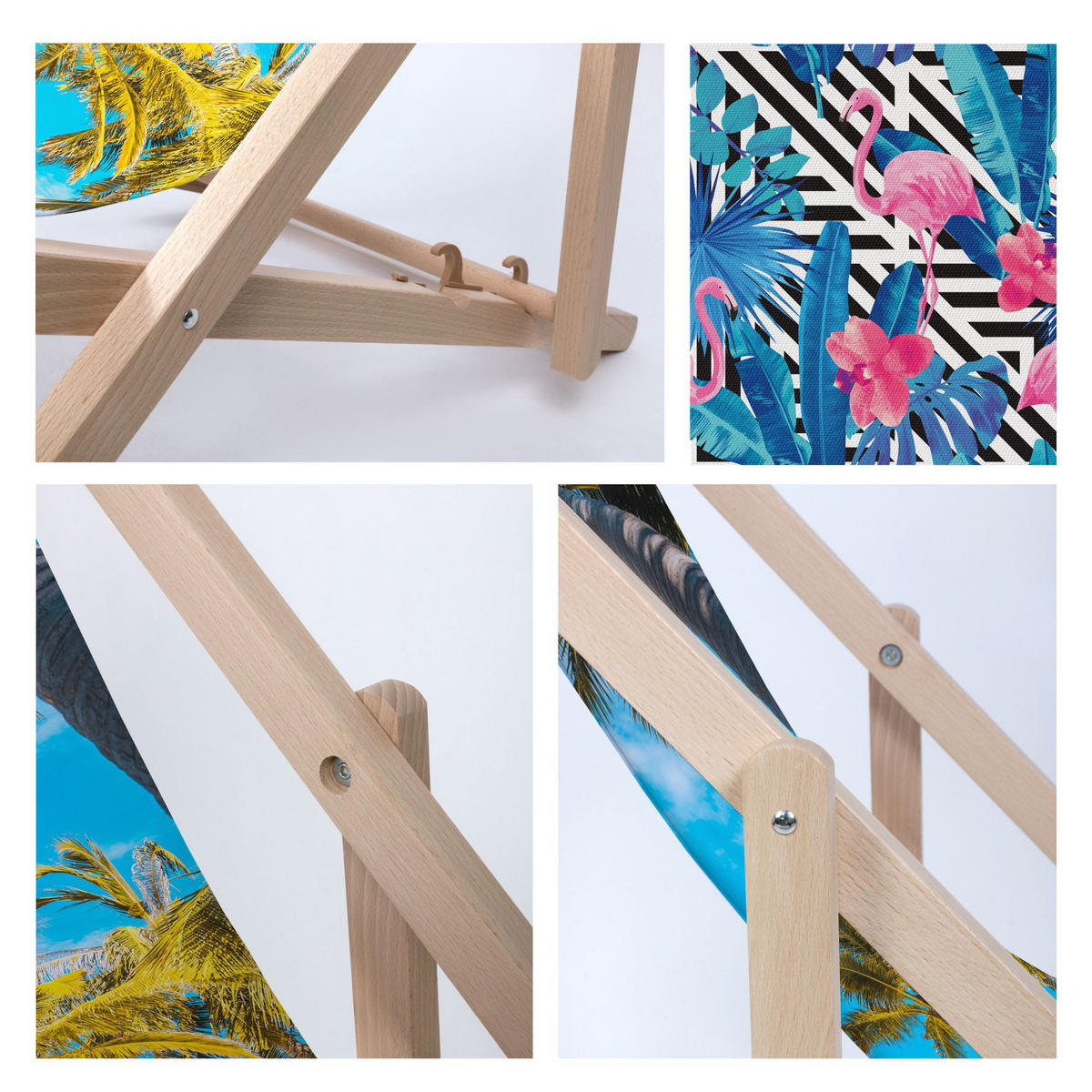 HOLZLIEGESTUHL klappbar Buchenholz Aral M - Blau, Holz (54/85/92cm) - Dreamroots