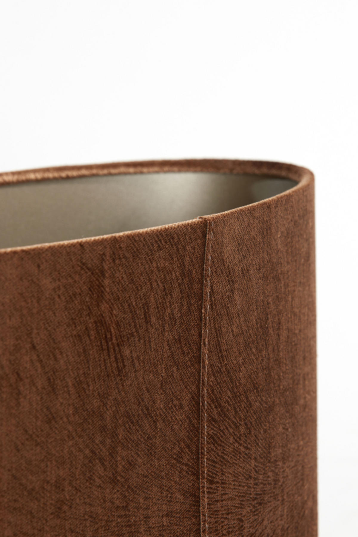 LAMPENSCHIRM Lubis Braun 38/17,5/19 cm - Braun, Textil (38/17.5/19cm) - Light & Living