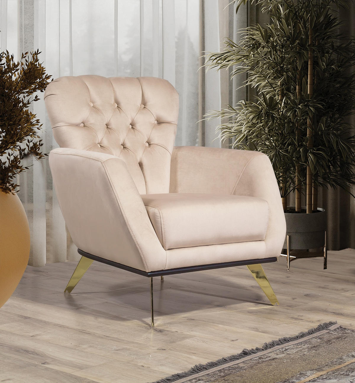 SITZGARNITUR Nova, Beige Stellvariante 2+1+1 - Grau, Textil (190/78/95cm) - Villa Möbel