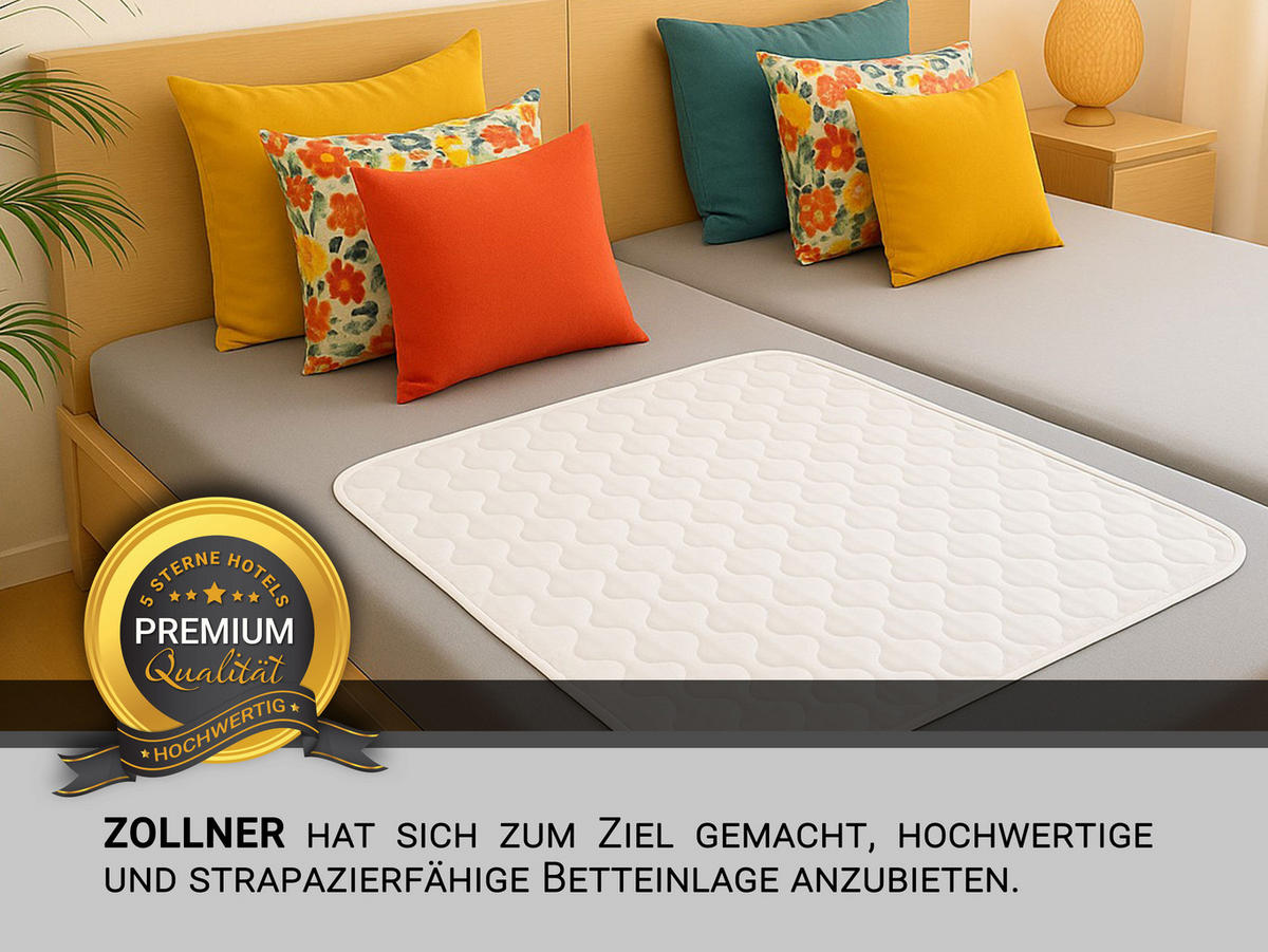 INKONTINENZAUFLAGE, 75x85 cm, 100% Polyester, Blau - Grün, Textil (75/85cm) - Zollner