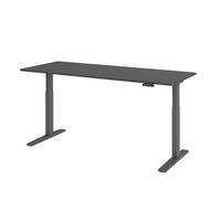 SCHREIBTISCH elektrisch XMKA 80/200/74 cm in Graphitfarben/Graphitfarben - Graphitfarben, Holzwerkstoff (80/200/74cm) - bümö