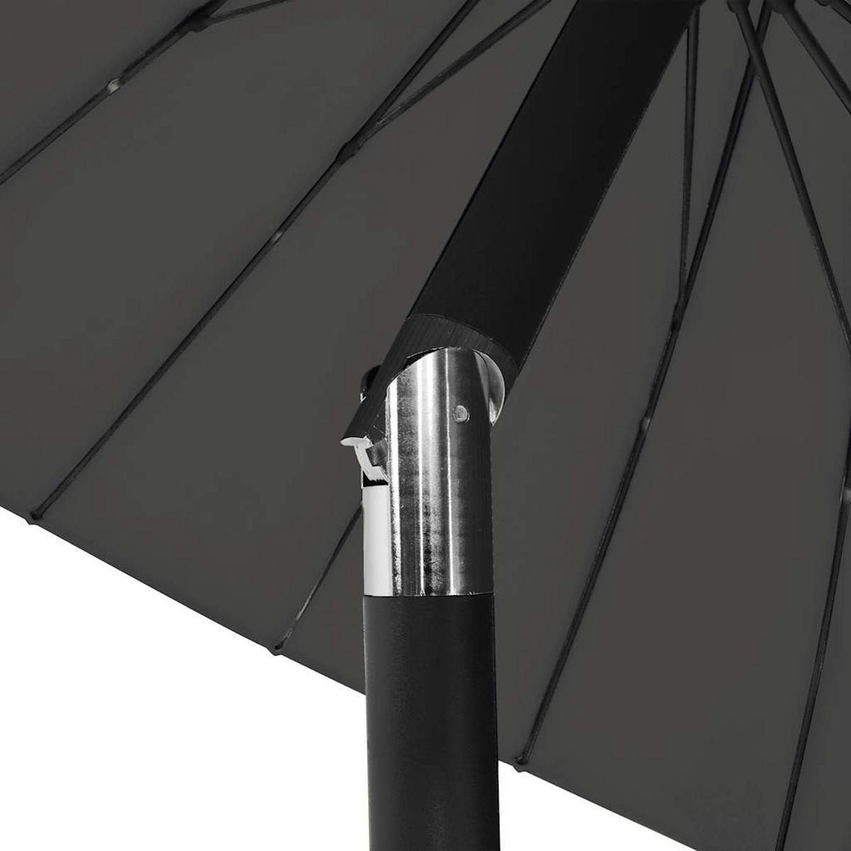 SONNENSCHIRM Mit Aluminium-Mast 270 Cm Anthrazit - Anthrazit, Textil (270/270cm) - vidaXL