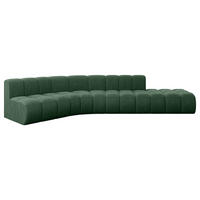 ECKSOFA modulares Sofa Brilo-L1 - 380x174x70 cm Grün - Grün, Holzwerkstoff/Textil (380/174cm) - ALTDECOR