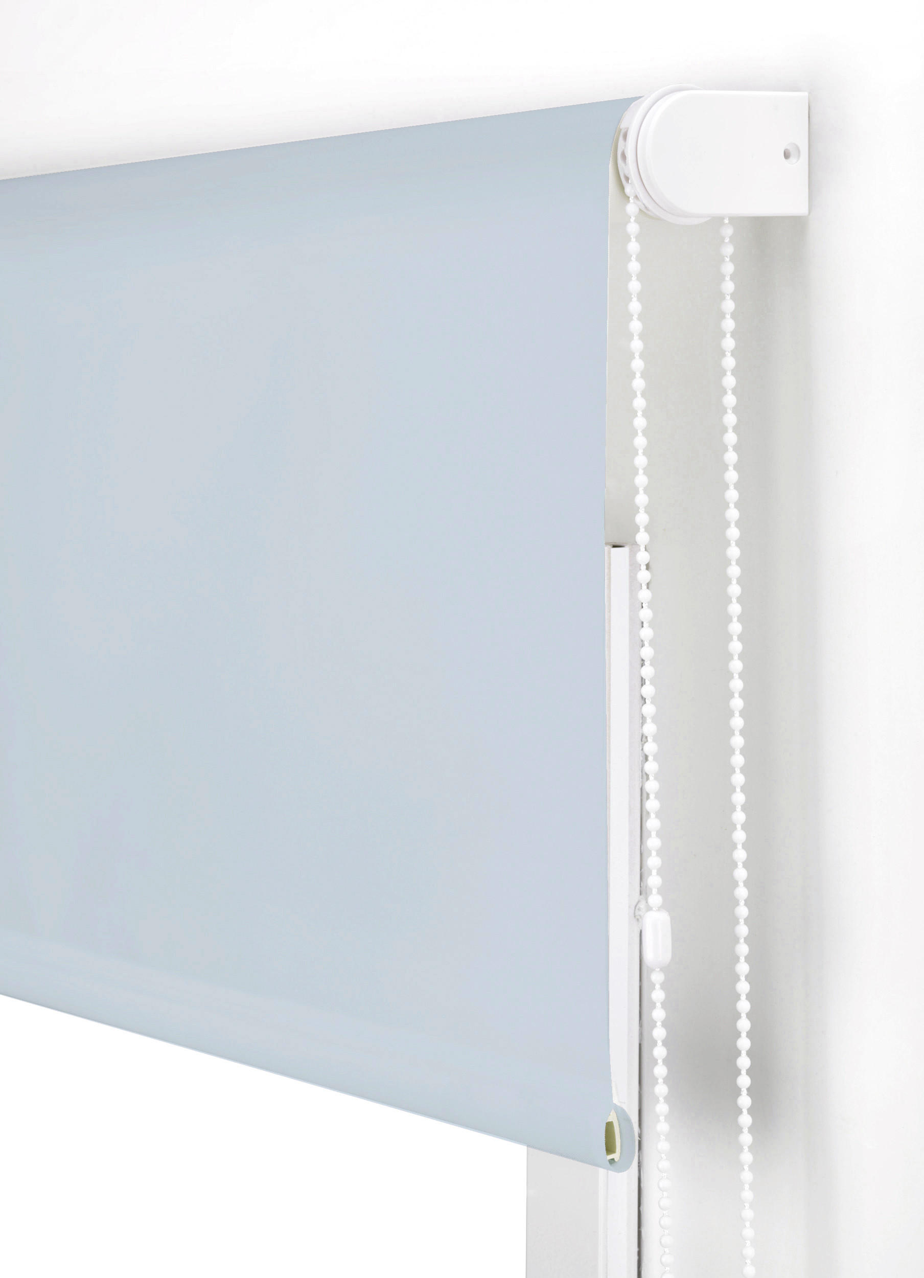 ROLLO Polyester Transluzent Hellblau 180x175 - Hellblau, Textil (180/175/1cm) - Purline