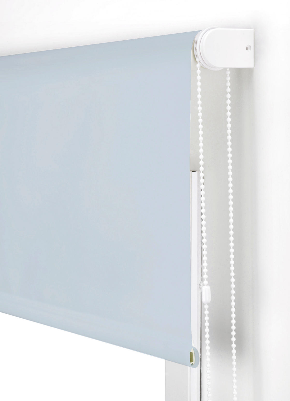 ROLLO Polyester Transluzent Hellblau 180x175 - Hellblau, Textil (180/175/1cm) - Purline