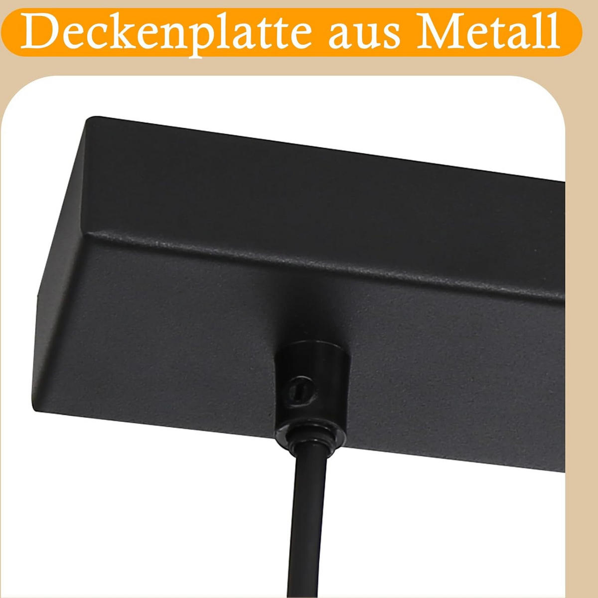 KRONLEUCHTER Flamhold 12.0/46.0/137.5 cm - Schwarz, Metall (137.5/12/46cm) - ZMH