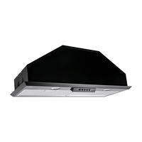 DUNSTABZUGSHAUBE GCH B 051 70 BL + Umluftset, 70 cm Schwarz - Schwarz, Metall (70/23.5/28cm) - Gurari
