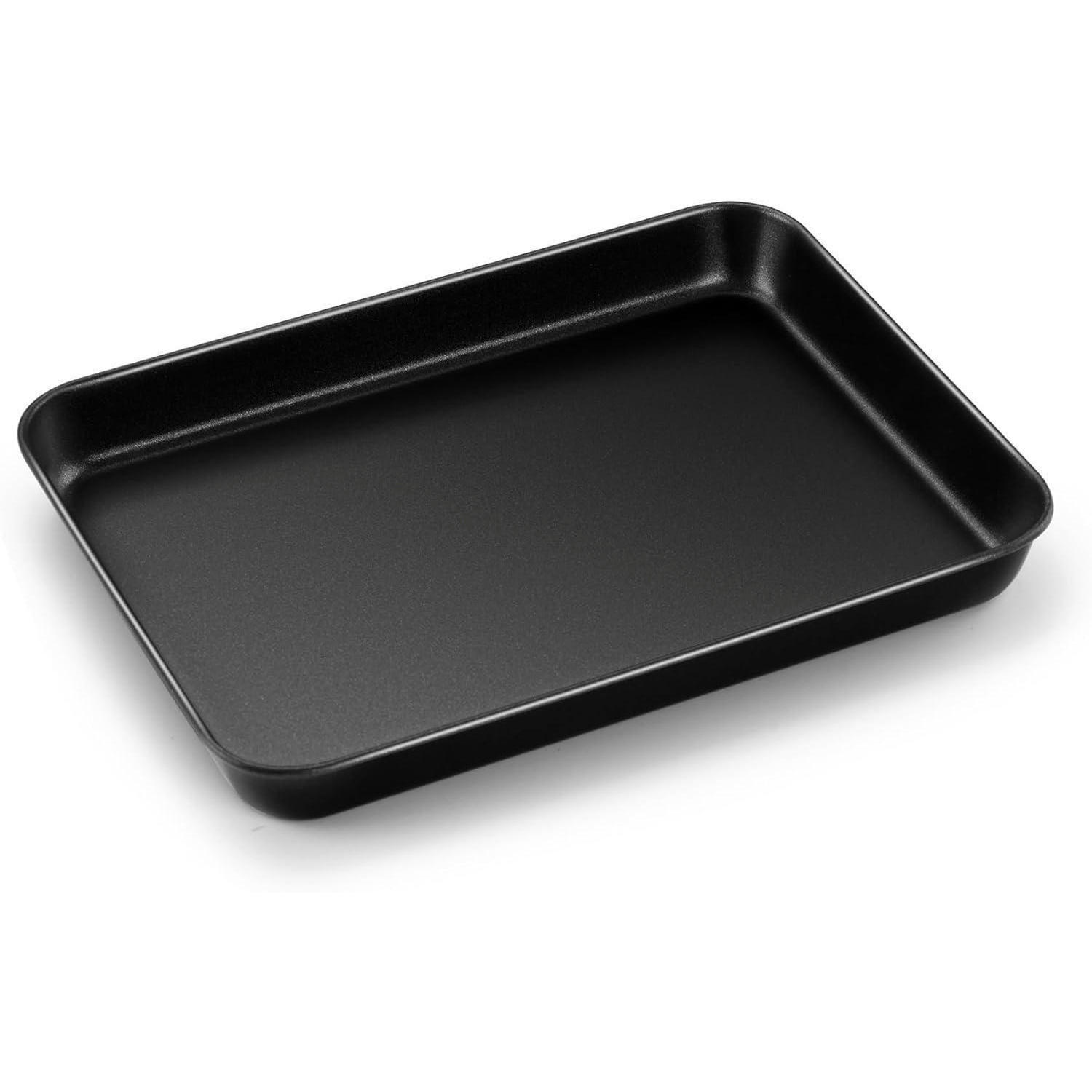 BACKBLECH rechteckig Karbonstahl 23,6 x 17,6 x 2,5 cm Schwarz - Schwarz, Metall (17.6/2.5/23.6cm)