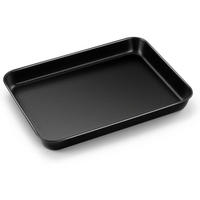 BACKBLECH rechteckig Karbonstahl 23,6 x 17,6 x 2,5 cm Schwarz - Schwarz, Metall (17.6/2.5/23.6cm)