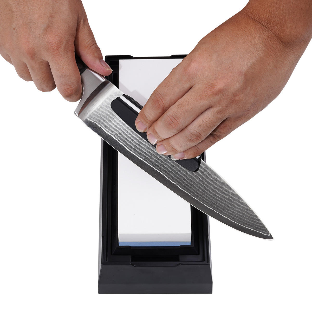 SCHLEIFSTEIN 2000/5000 - Weiß, Kunststoff - Wakoli