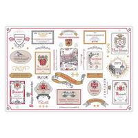 TISCHSET Multi-étiquettes Bourgogne multico 30 x 45 cm - Multicolor, Textil (30/45cm) - Winkler