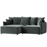 ECKSOFA LEON mit Schlaffunktion und Bettkasten Grün - Grün, Holzwerkstoff/Kunststoff (250/90cm) - Idohome
