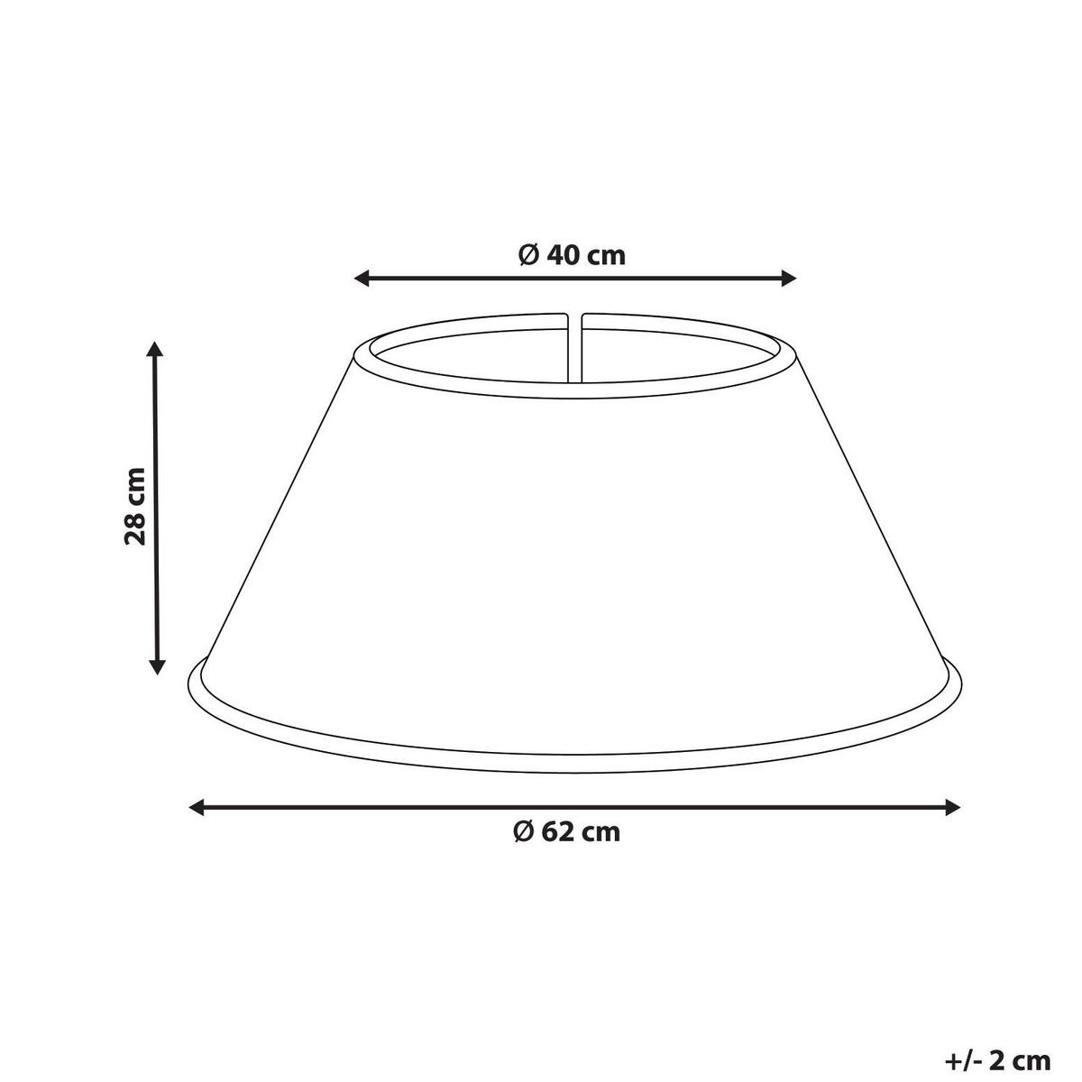 WEIHNACHTSBAUMKRAGEN 28 cm Naturfarben Bougie - Naturfarben, Naturmaterialien (28cm) - Beliani