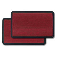 VONKAJŠIA rohož BORDER STAR 2ER SET - červená, textil (40/60cm) - Astra