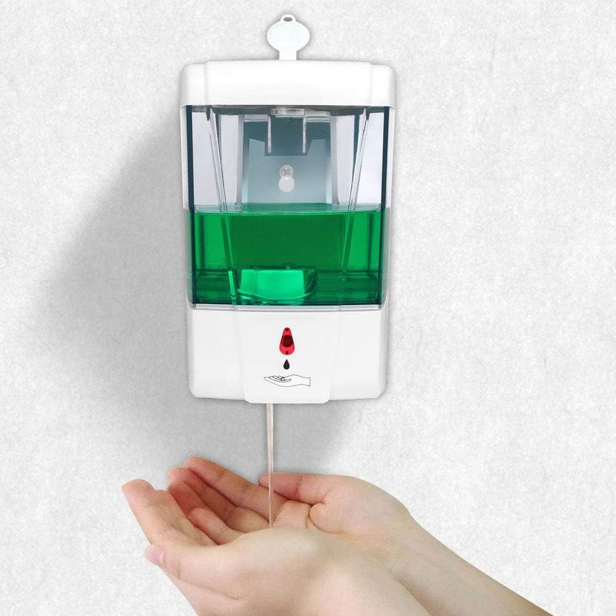 SENSORSEIFENSPENDER , Automatischer Seifenspender zur Wandmontage 700 ml - Weiß, Kunststoff (10/18.5/11cm) - BELZ