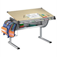 KINDERSCHREIBTISCH MARIO - Buchefarben, Holzwerkstoff/Metall (114/90/60cm) - IDIMEX