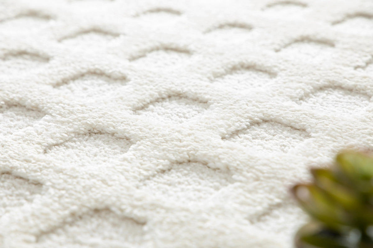 TEPPICH sehr weich mit Relief-Effekt beige - Beige, Textil (120/170cm) - AFK Living