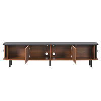 TV-SCHRANK 190/35/45 cm - Walnussfarben, Holzwerkstoff (35/45/190cm) - Raumix