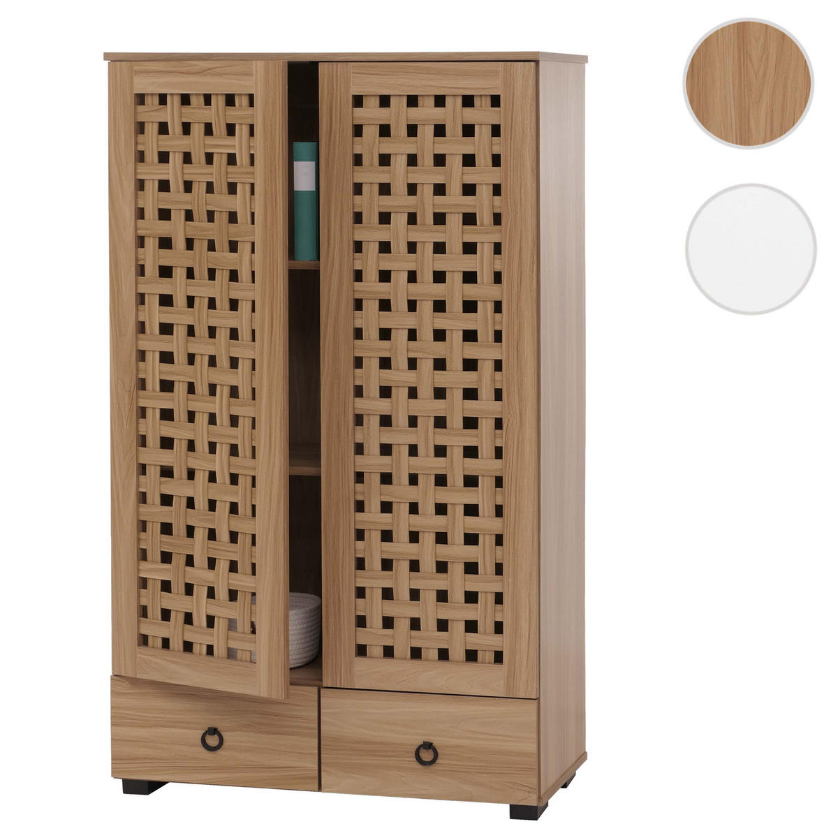 SCHRANK Braun - Braun, Holzwerkstoff (80/138/36cm) - MCW