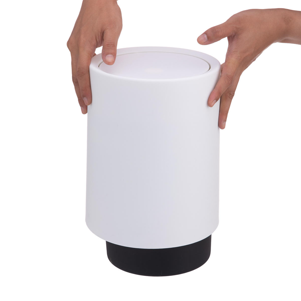 KOSMETIKEIMER - Weiß, Kunststoff (20/26/20cm) - Relaxdays