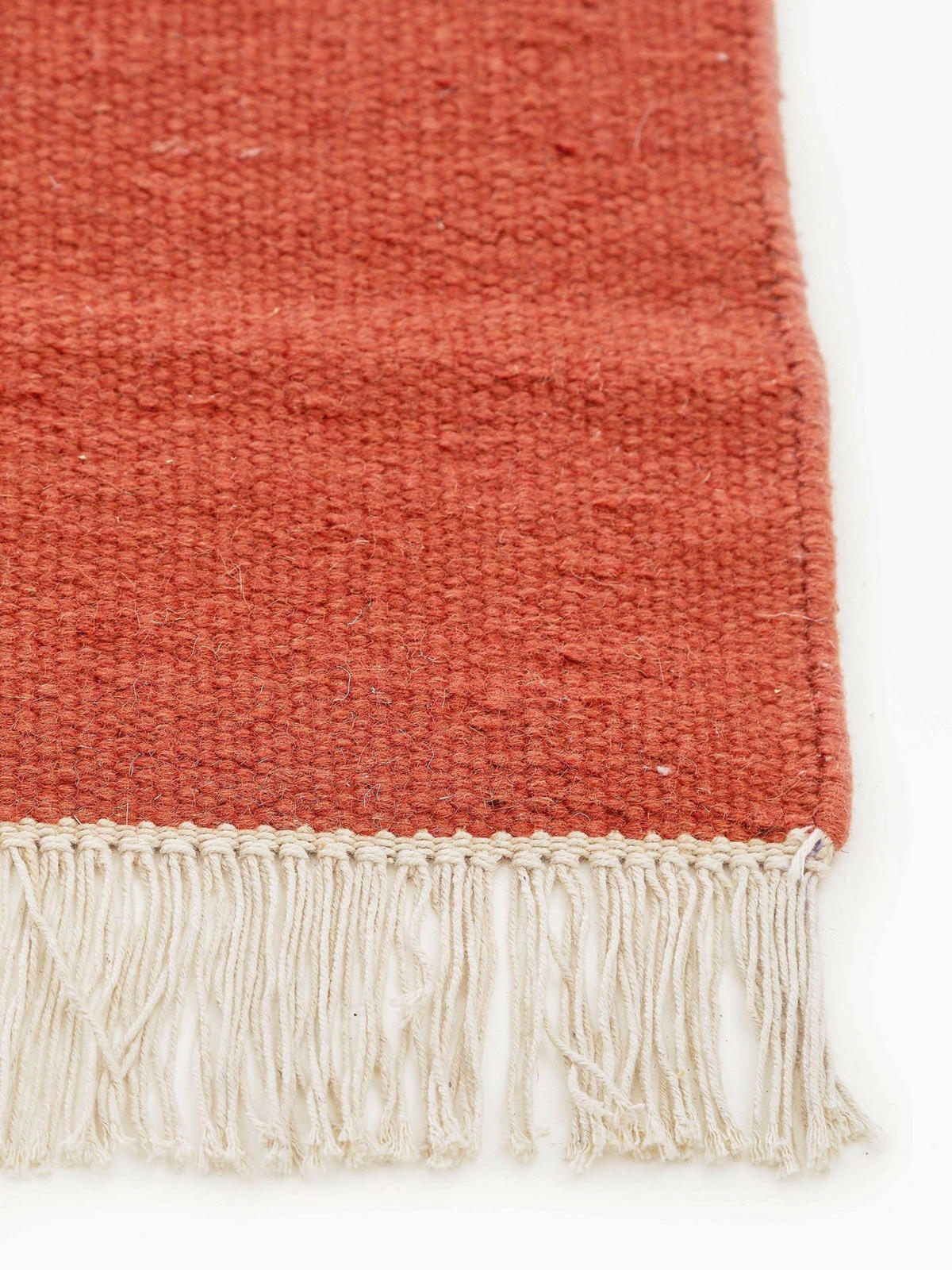 TEPPICH Wollteppich Liv Orange - Orange, Textil (170/1cm) - KUNSTLOFT