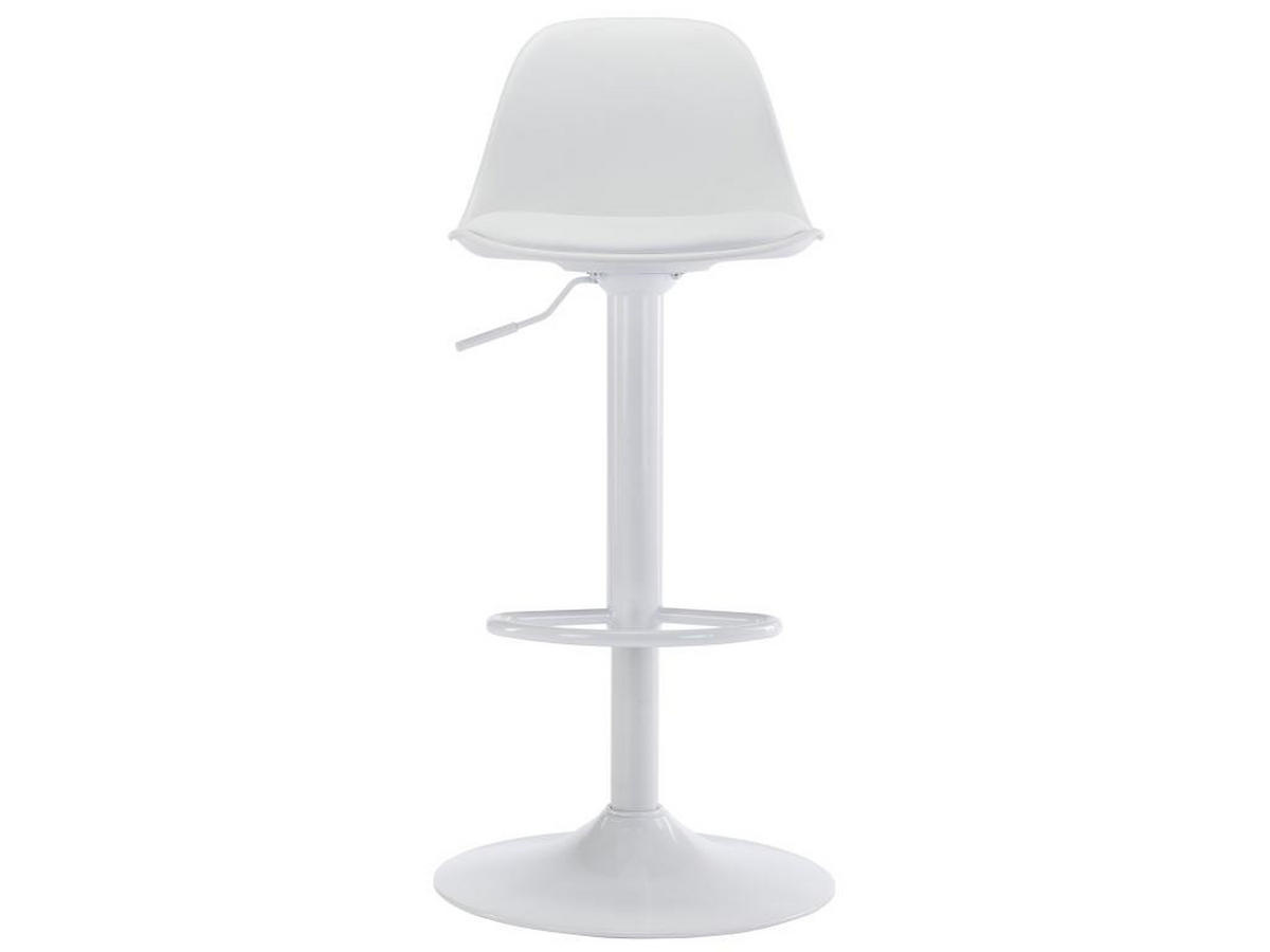 BARHOCKER 2er-Set - Polypropylen & Metall - Weiß - XAFY - Weiß, Kunststoff (39/101.5/41cm) - Vente-Unique