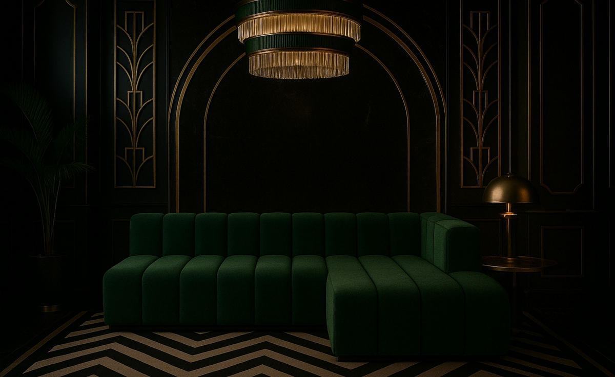 ECKSOFA GRAND L 295 cm, Stoff Salvador, Grün, Rechts - Grün, Holz (295/179cm) - Kaiser Möbel