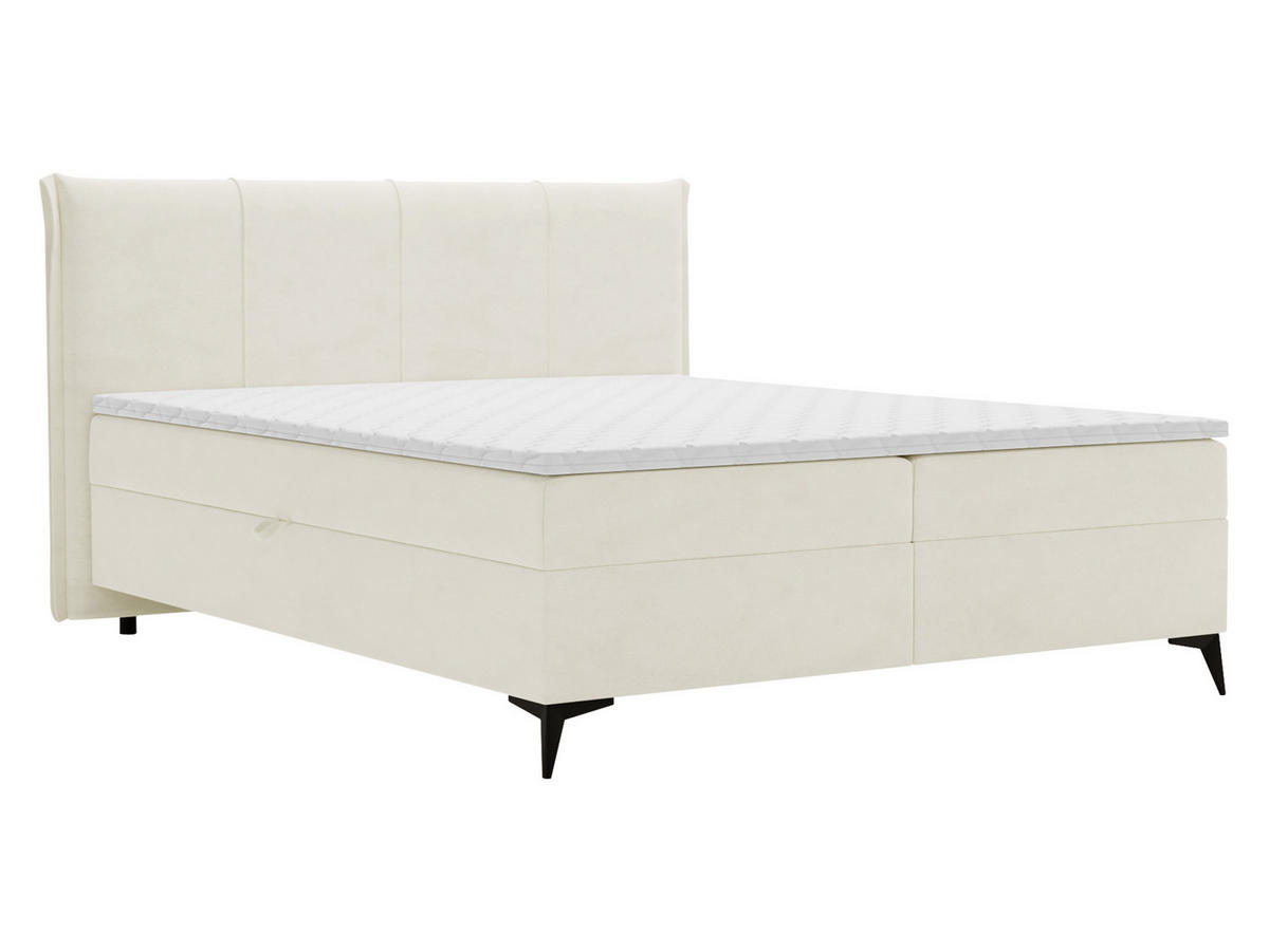 BOXBETT Eco - Creme/Schwarz, Holz/Holzwerkstoff (180/200cm) - MIRJAN24