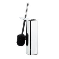 WC Bürstenhalter - Silberfarben, Metall (8/38.5/8cm) - Relaxdays
