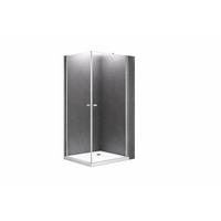 DUSCHKABINE Sofia 100x100x195cm Eck - Silberfarben, Glas (100/100/195cm) -  Glaswerk Westfalen