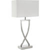 TISCHLEUCHTE Avina,27 x 12 x 51,5 cm,nickelfarben - Nickelfarben, Metall (12/27/51.5cm) - tectake