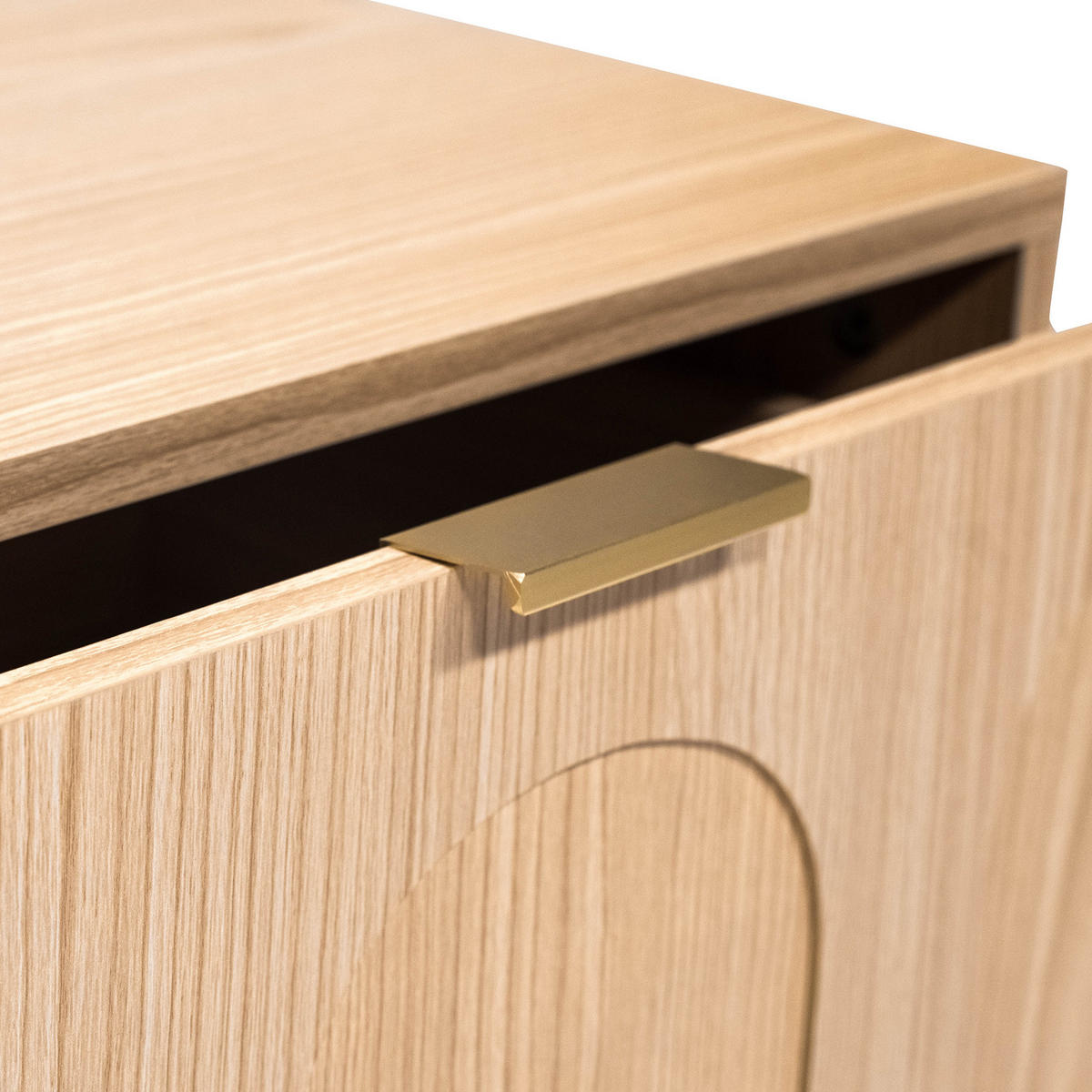 NACHTTISCH 2er-Set Nolan aus Eiche skandinavischen - Beige, Holz (38/55/45cm) - Sicaan