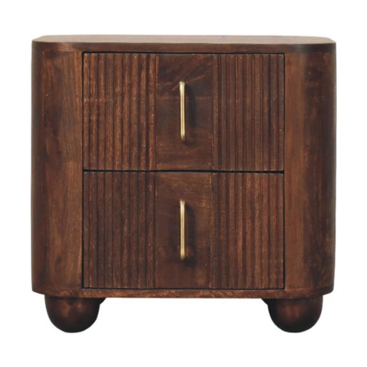 Artisan Furniture KONSOLOVÝ STŮL s povrchovou úpravou v medově karamelové barvě, 2 zásuvky, 2 otevřené police, medově hnědý