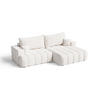 ECKSOFA Caleo Creme Rechts - Creme, Holz/Textil (270/170cm) - Graingold