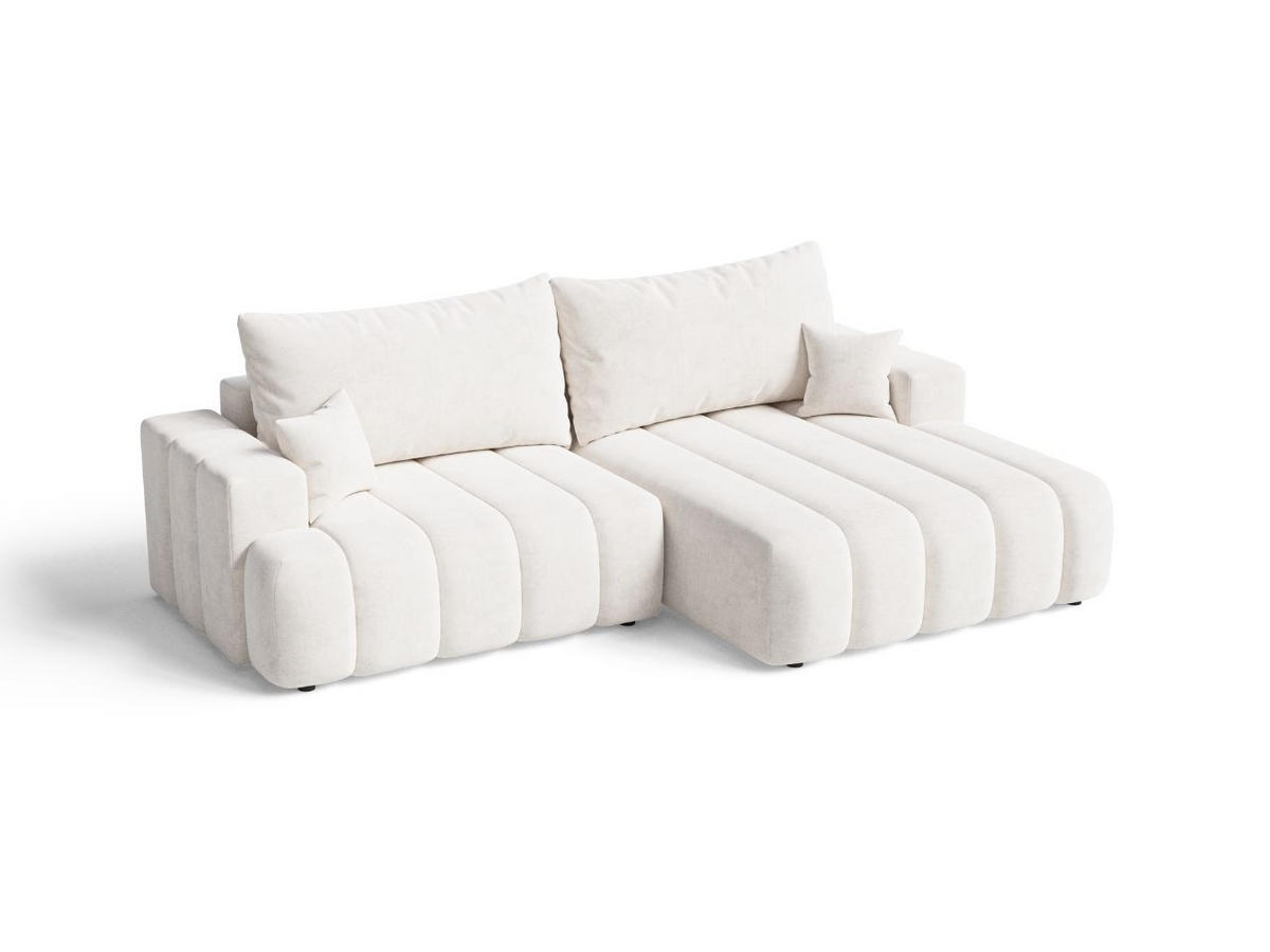 ECKSOFA Caleo Creme Rechts - Creme, Holz/Textil (270/170cm) - Graingold