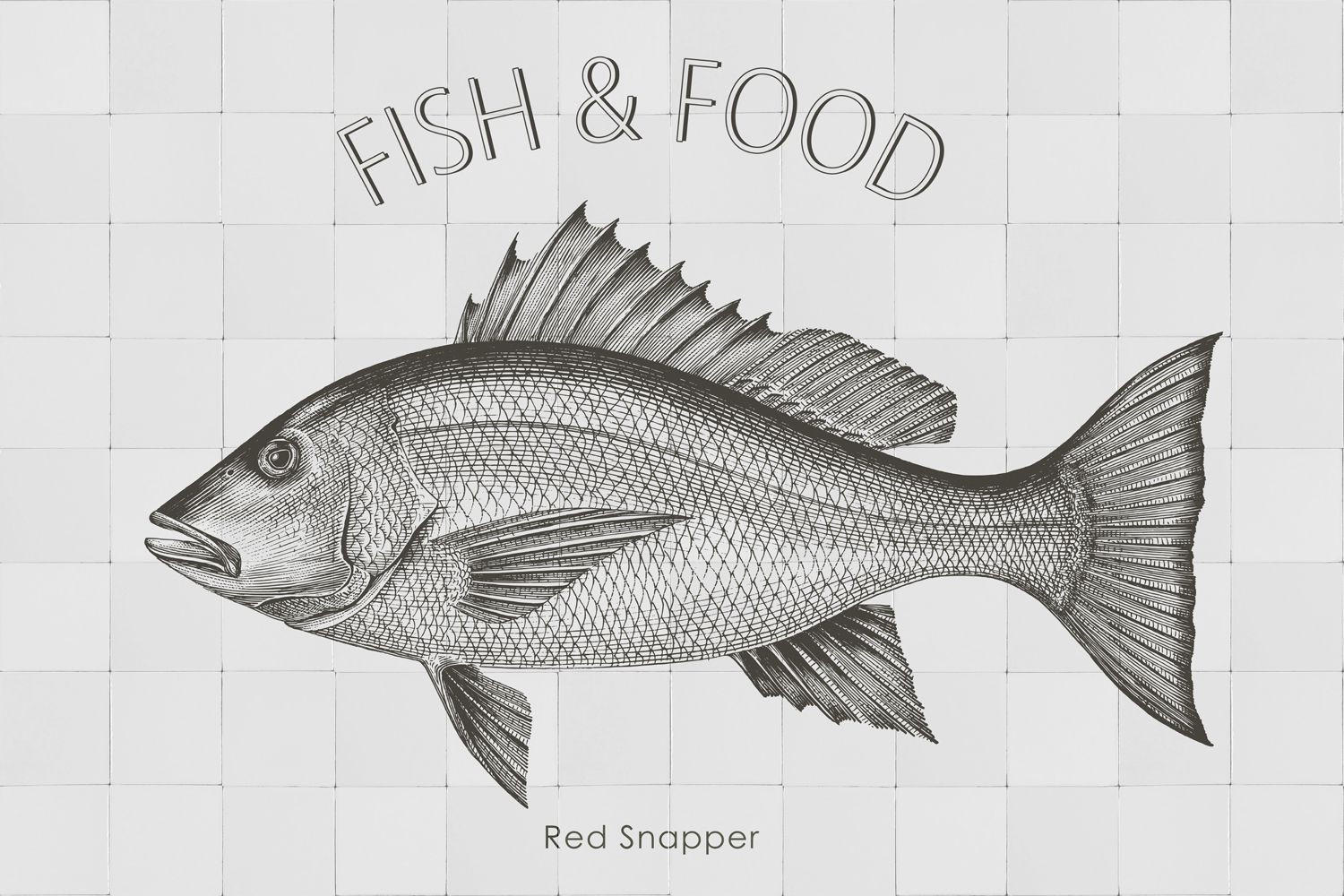 WANDTATTOO Fisch 70 x 46.5 cm - Schwarz, Papier (70/46.5/46.5cm) - ESTAhome