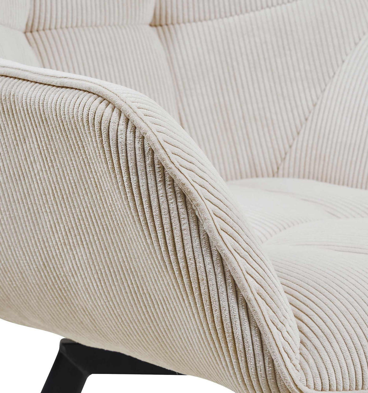 ESSZIMMERSTUHL Mator Cord Creme Wohnzimmerstuhl - Creme, Textil (60/81/59cm) - DELUKE