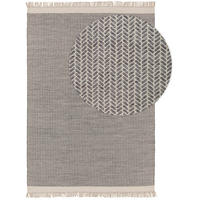 WOLLTEPPICH Kim Grau 80x120 cm - Grau, Textil (80/120cm) - benuta Pure