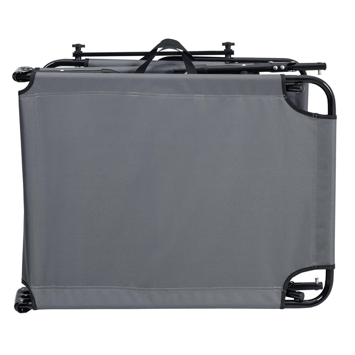 SONNENLIEGE-SET 2 TLG. Lomeda - Dunkelgrau, Metall (187/27/53cm) - casa.pro