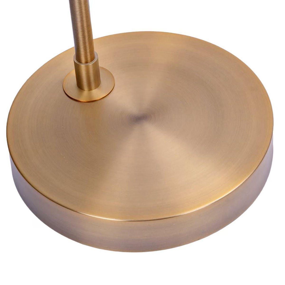 STEHLAMPE Weiß Gold Bogen - Multicolor, Textil/Metall (40/94.5/180cm) - Relaxdays