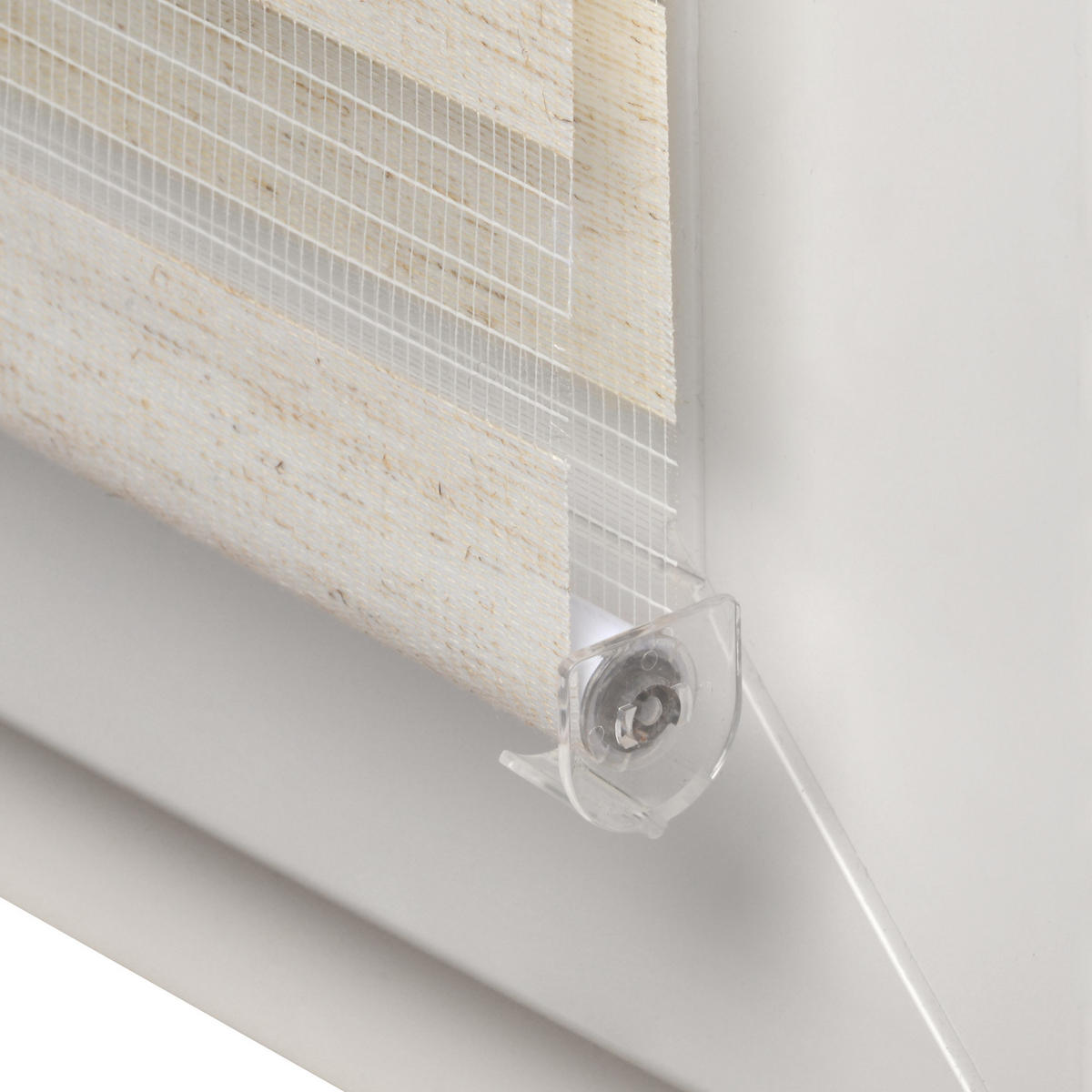 DOPPELROLLO SolDecor DL2 120x150cm Leinen - Beige, Kunststoff (120/150cm) - Sol Royal