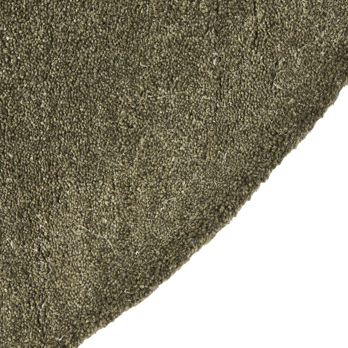 KOBEREC Olivově zelený 140 cm Vlna Vasco - zelená barva, textil (140/140cm) - Beliani