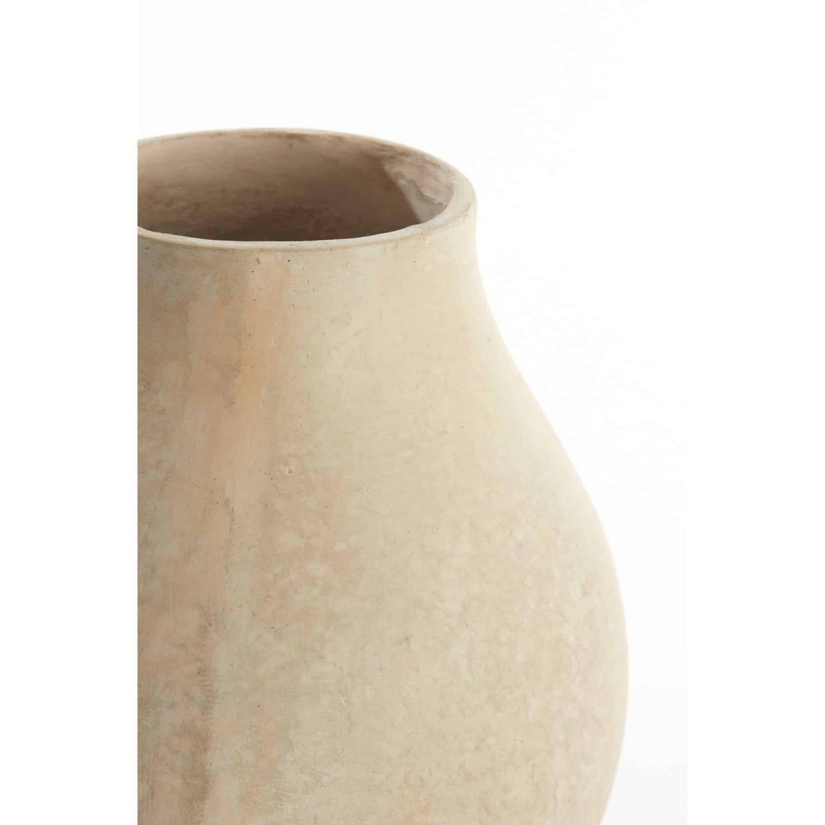 VASE Norell Weiß Ø27/30 cm - Weiß, Papier (30cm) - Light & Living