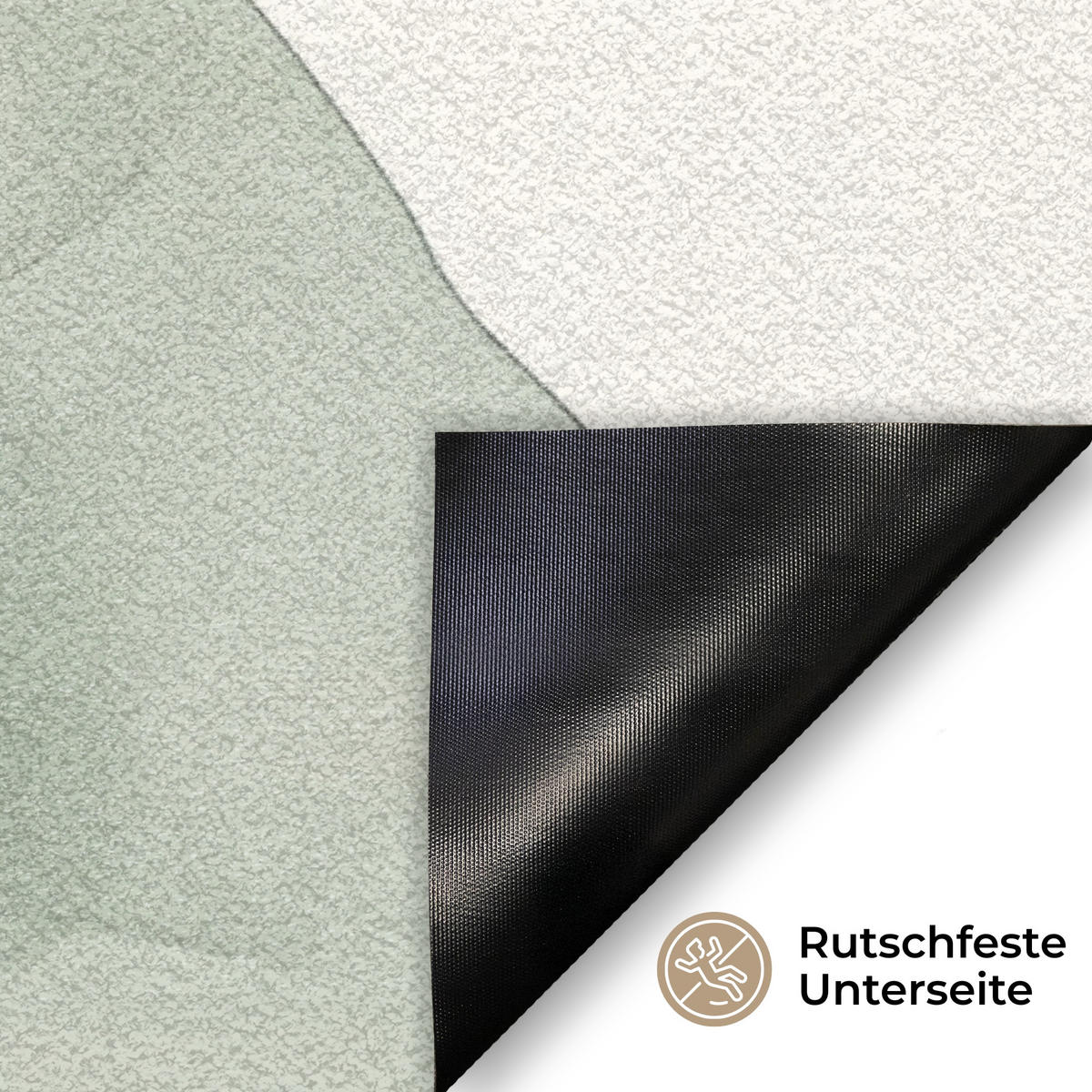 FUSSMATTE Japandi - Abstrakt - Grün 60x40 cm - Multicolor, Kunststoff (60/0.4cm) - MuchoWow