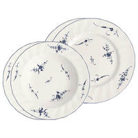 DINNER-SET Vieux Luxembourg weiß-blau 4er Set - Blau/Weiß, Keramik (2/2/2cm) - Villeroy & Boch