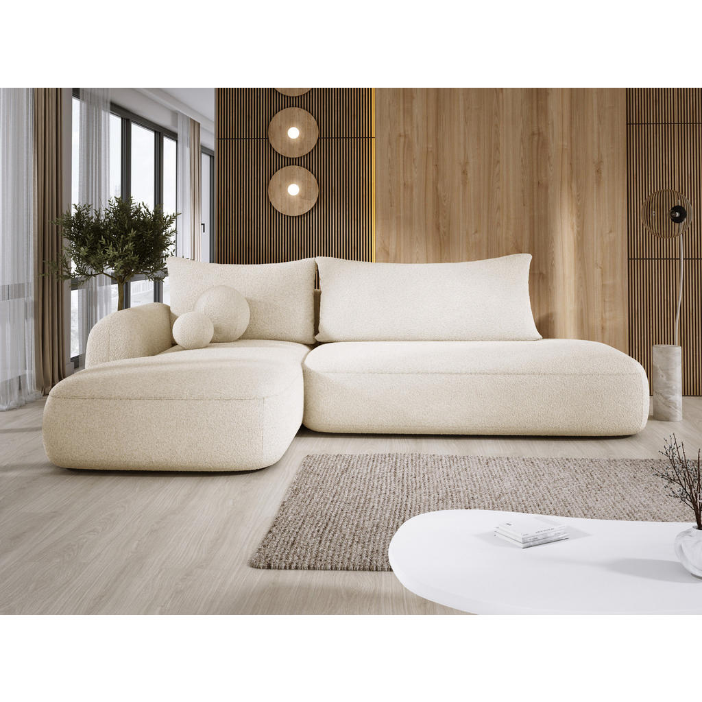 Thumbnail - DomoHome Ecksofa, Beige, Textil, Rechteckig, 300x190 cm, Wohnzimmer, Sofas & Couches, Wohnlandschaften, Ecksofas