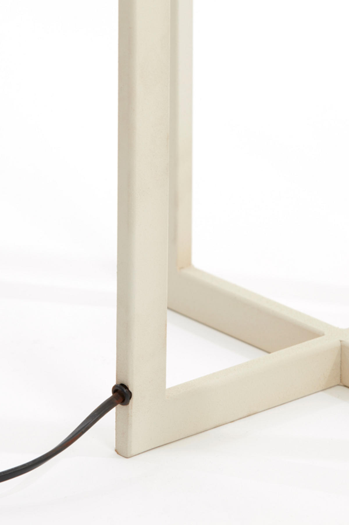 STEHLEUCHTE Mace Weiß 30/30/140 cm - Weiß, Metall (30/30/140cm) - Light & Living