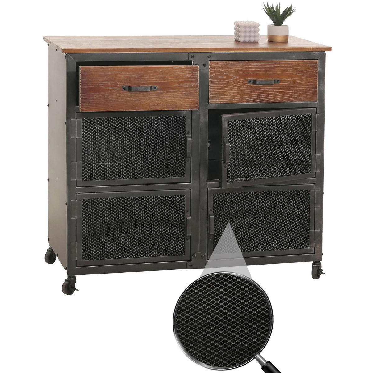 KOMMODE Braun - Braun, Holz (100/90/40cm) - MCW
