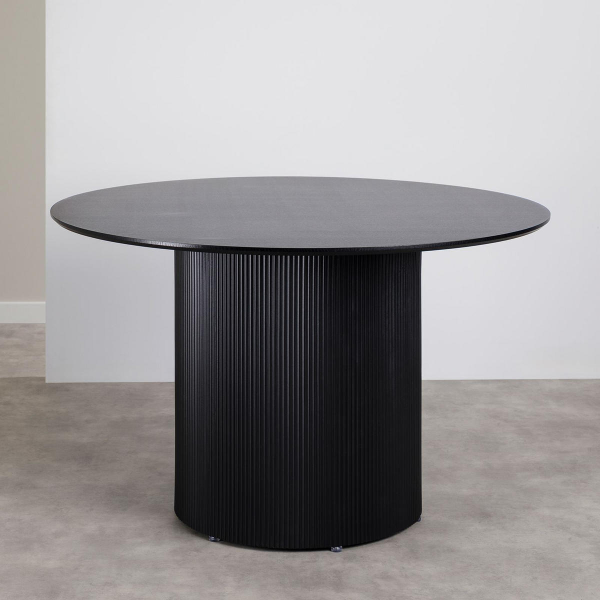 ESSTISCH VIANNEY - Schwarz, Metall (120/120/75cm) - IDIMEX