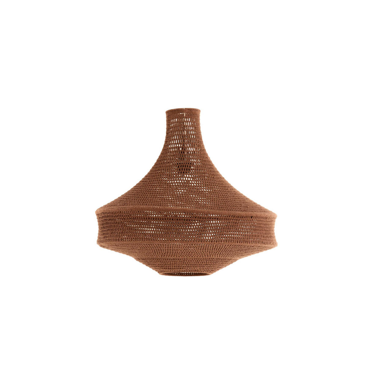 LAMPENSCHIRM Viggo Braun 50/50/40 cm - Braun, Textil (50/50/40cm) - Light & Living